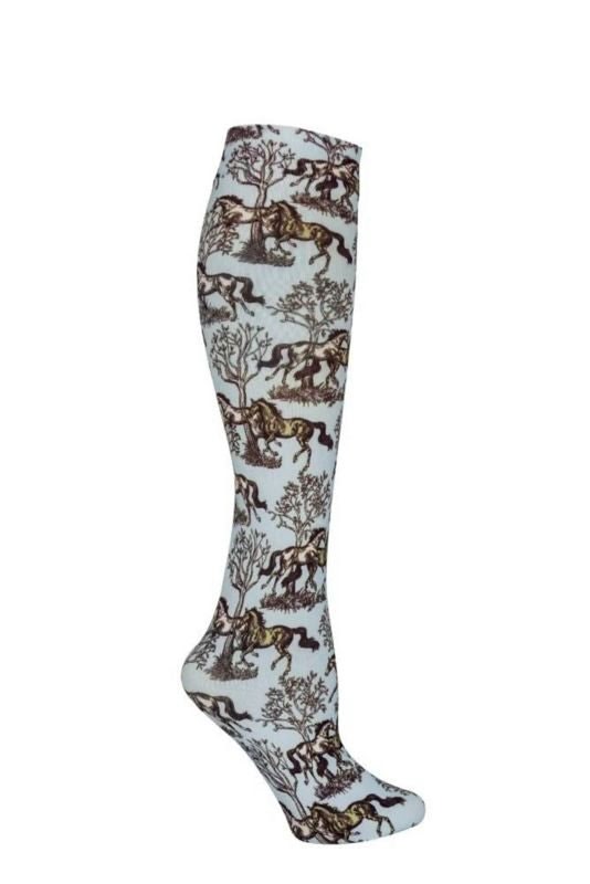 AWST Intl Ladies Lila Blue Toile Socks