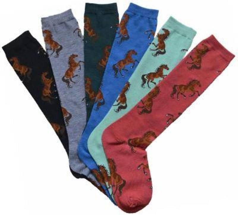 AWST Intl Ladies Lila Bay Horse Knee Socks 6