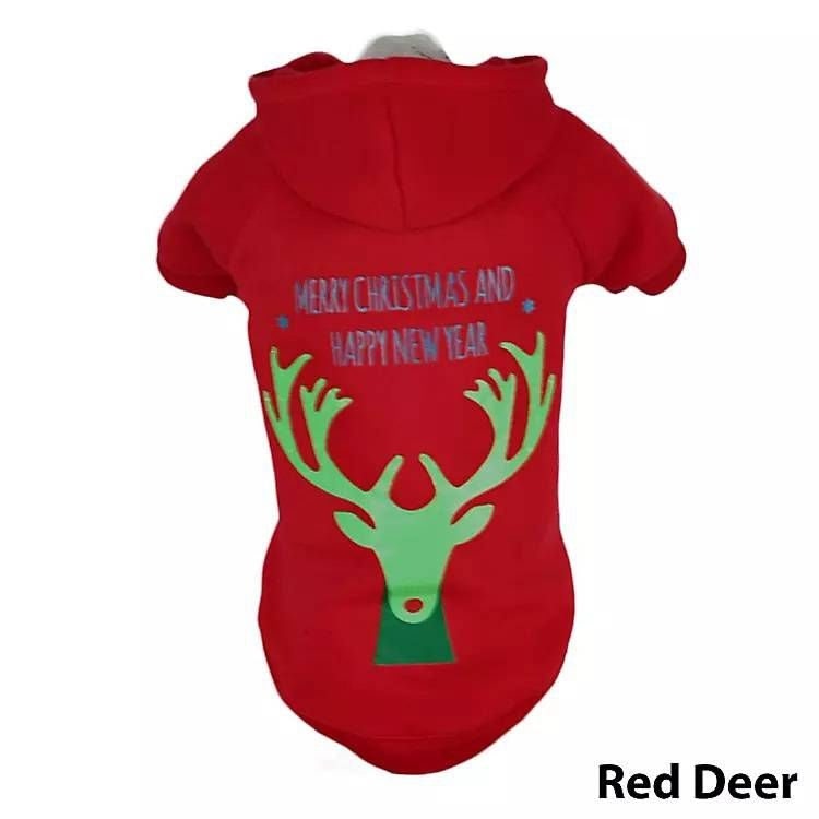 Pet Life LED Christmas Reindeer Sweater Costume MD