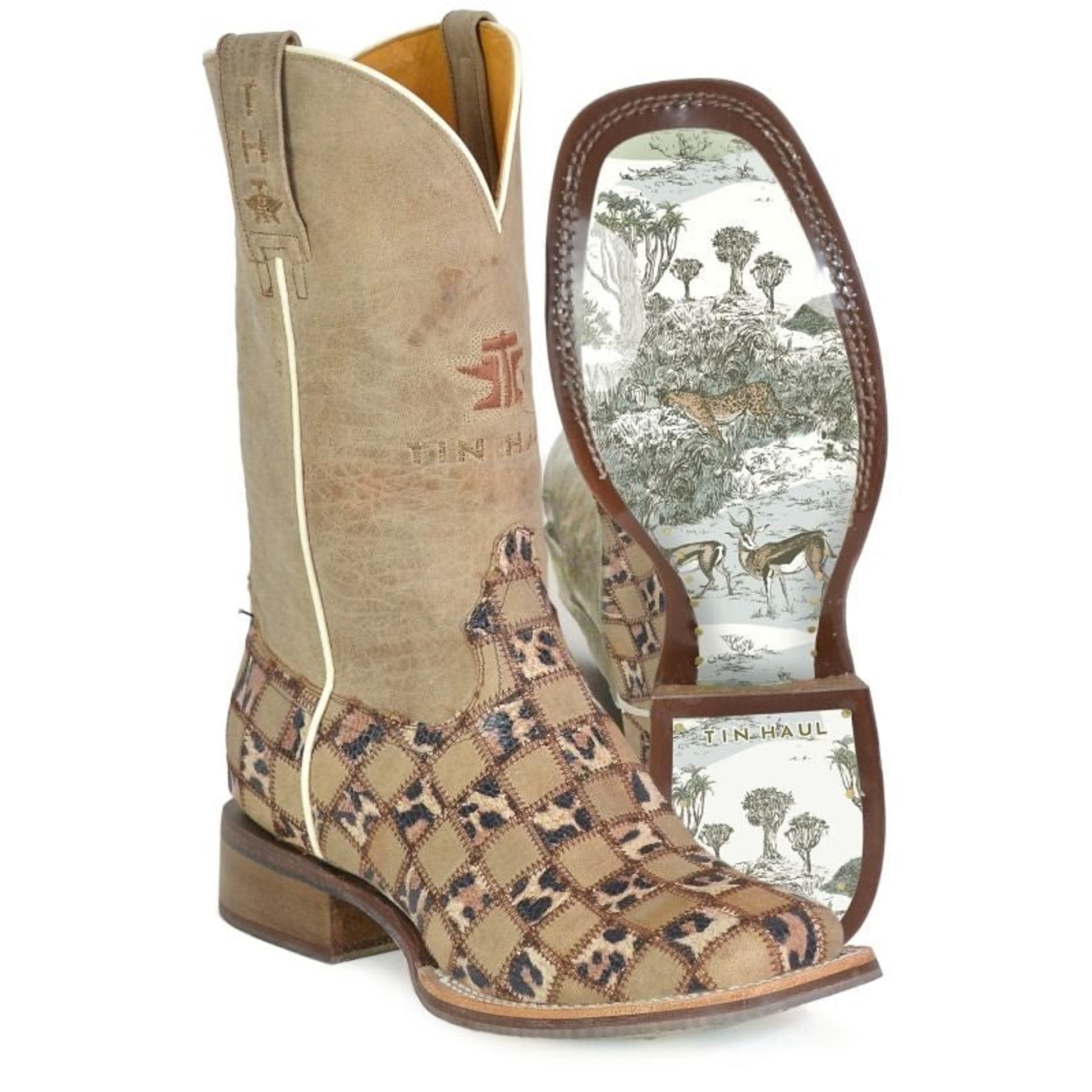 Tin Haul Ladies Cheetah Chick Boots