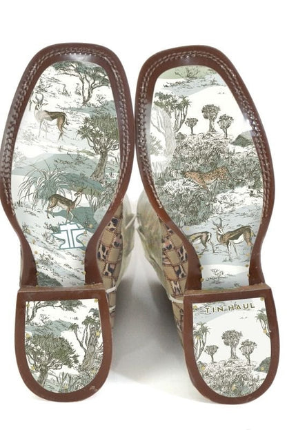 Tin Haul Ladies Cheetah Chick Boots