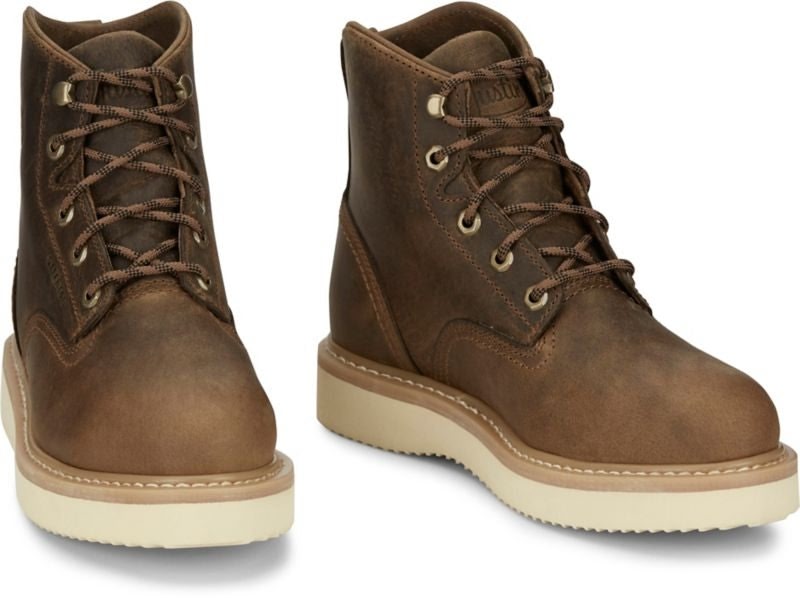 Justin Mens Maxwell Rnd Toe ST Boots