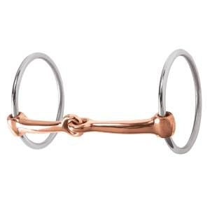 Weaver Ring Snaffle Copper Mouth Bit