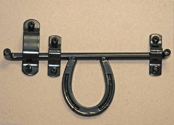 Tuffrider Horseshoe Door Latch Black