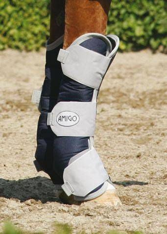 Amigo Travel Boots Navy/Silver Pony