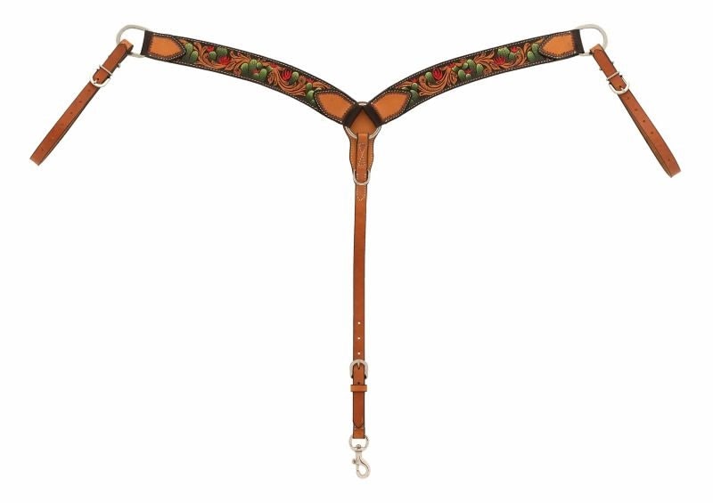 Weaver Cactus Tooled Contour Breast Collar