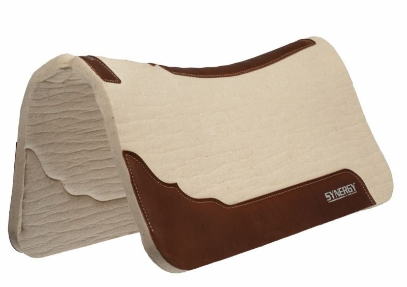 Weaver Synergy Deep Contour Steam Pressed 100% Merino Wool Felt Performance Saddle Pad