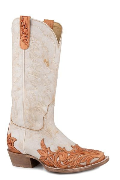 Roper Ladies Natural Sq Toe Boots