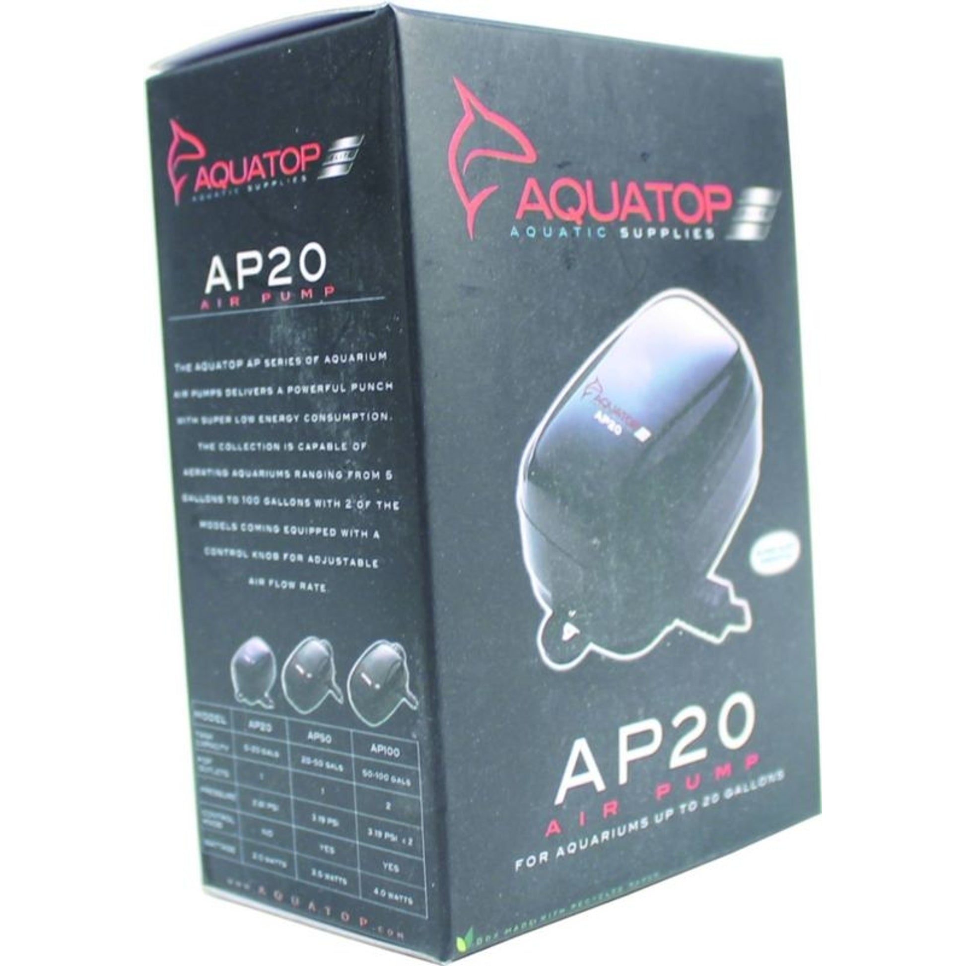 Aquatop Air Pump Single Outlet 5 20 Gallon