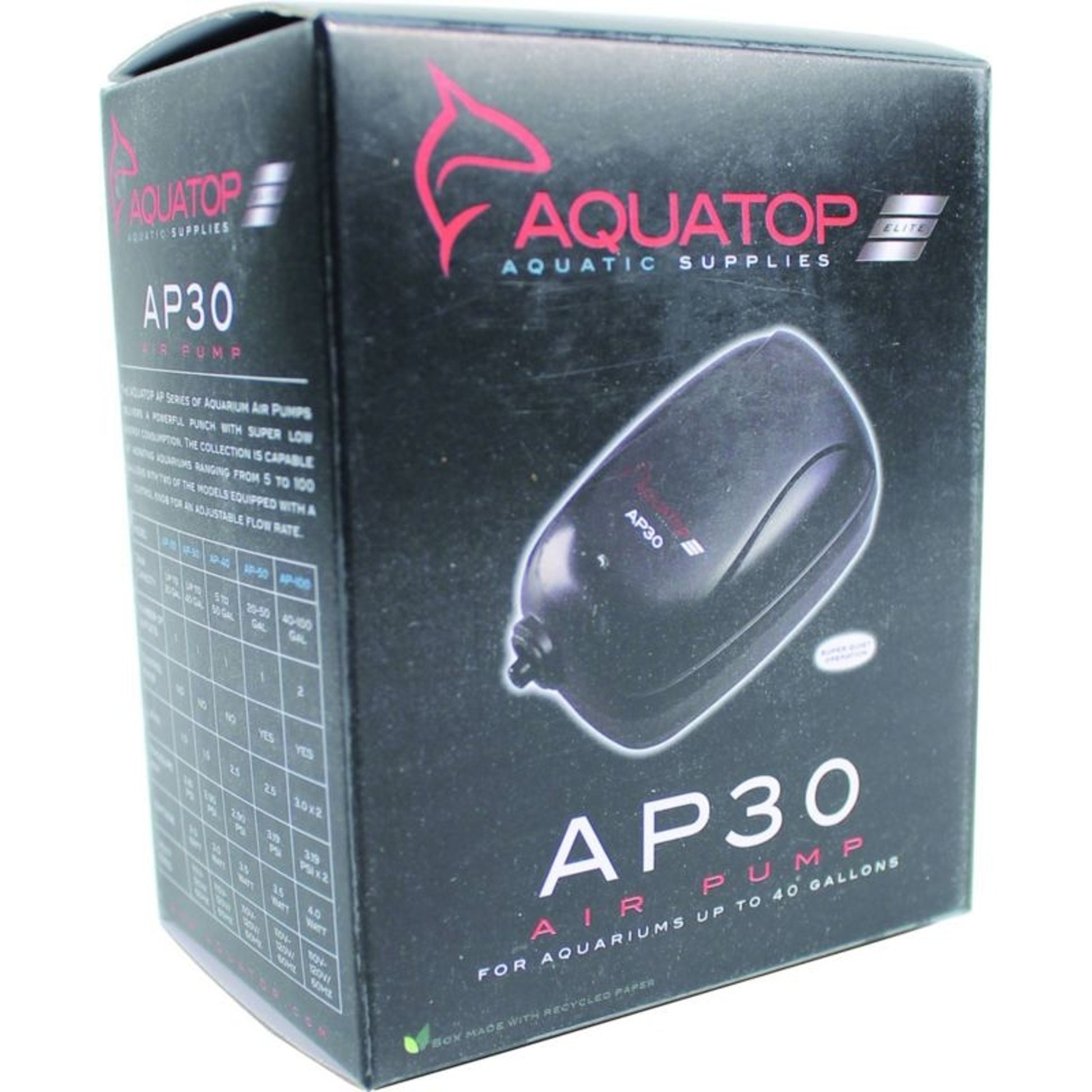 Aquatop Air Pump Single Outlet 20 30 Gallon