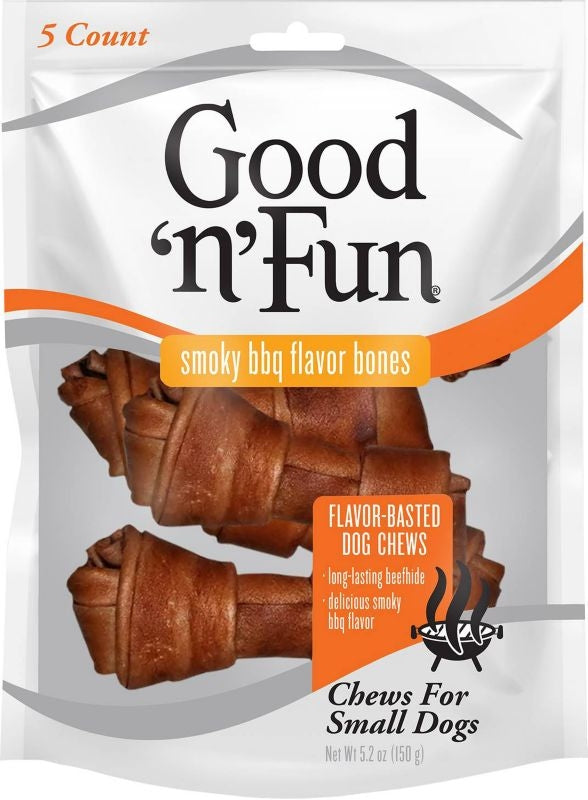 Healthy Hide Good N Fun Bones Bbq 4In/5 Pack