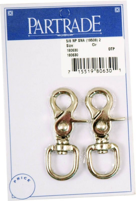 Metalab 5/8In Nickel Plated Snap 2 Pack