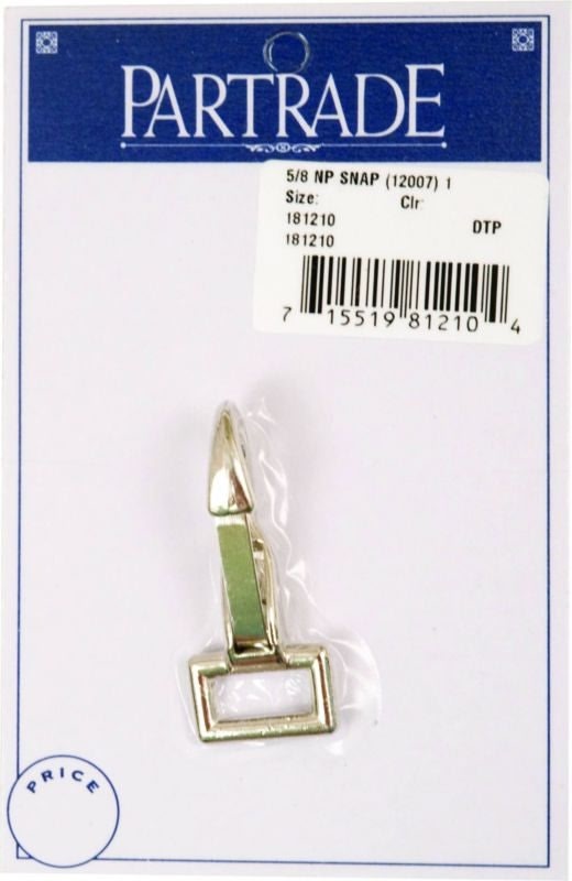Metalab 5/8In Nickel Plated Snap 1 Per Pack