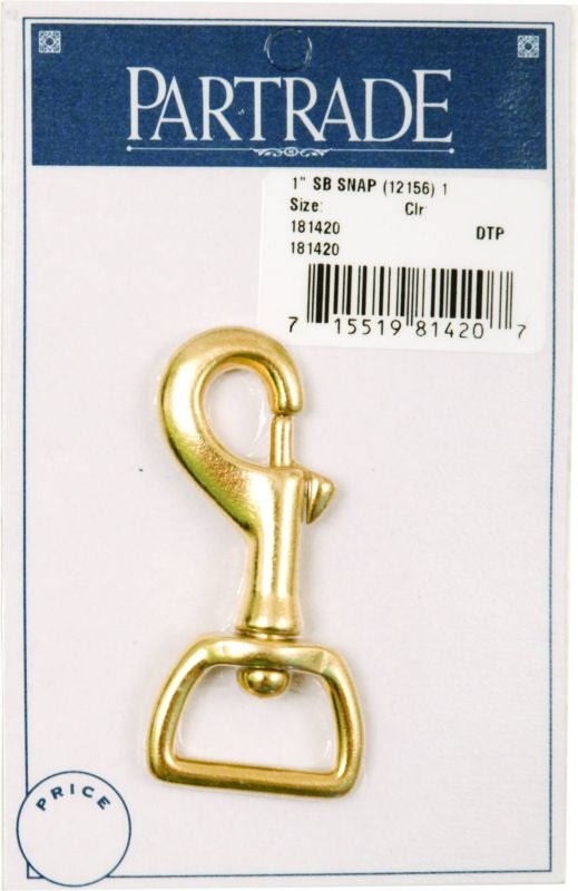 Metalab 1In Solid Brass Snap 1 Per Pack