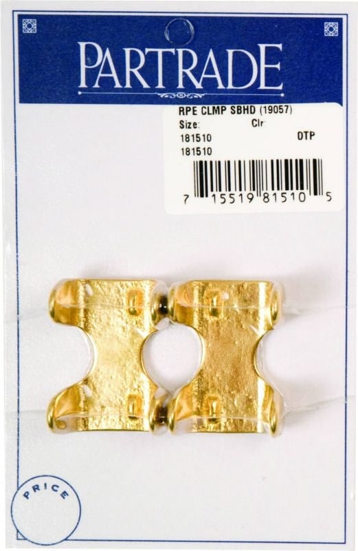 Metalab Rope Clamp Solid Brass Heavy Duty 2 Pack