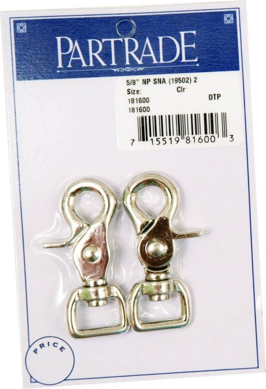 Metalab 5/8In Nickel Plated Snap 2 Pack