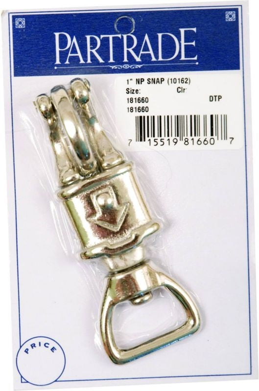 Metalab 1In Nickel Plated Panic Snap 1 Per Pack