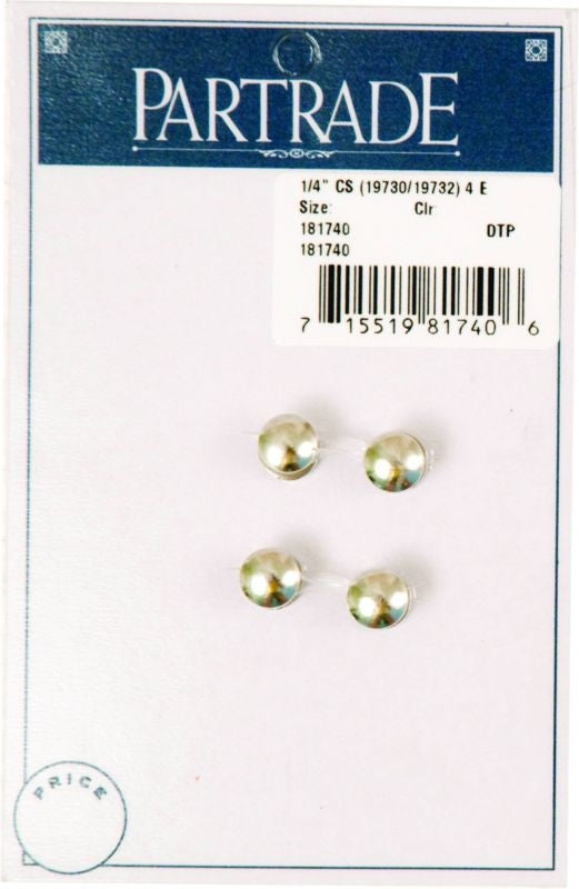Metalab 1/4In Nickel Plated Chicago Screw 4 Pack