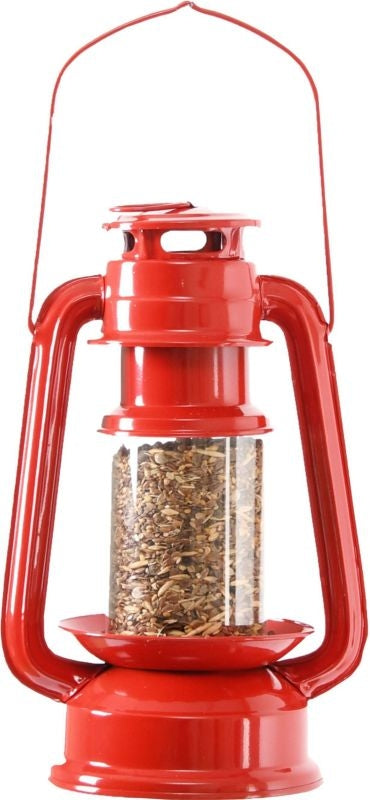 Esschert Design Lantern Bird Feeder Red