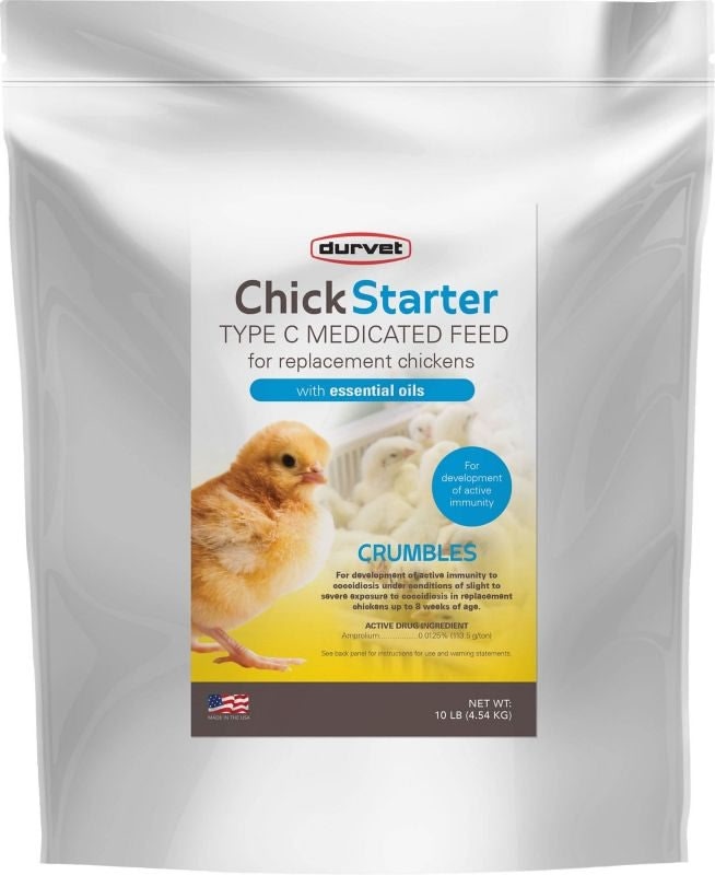 Durvet Chick Starter Type C Medicated Feed 10 Lb