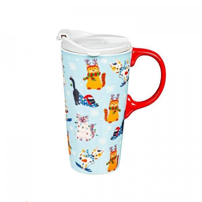 Merry Catmas Boxed Travel Mug