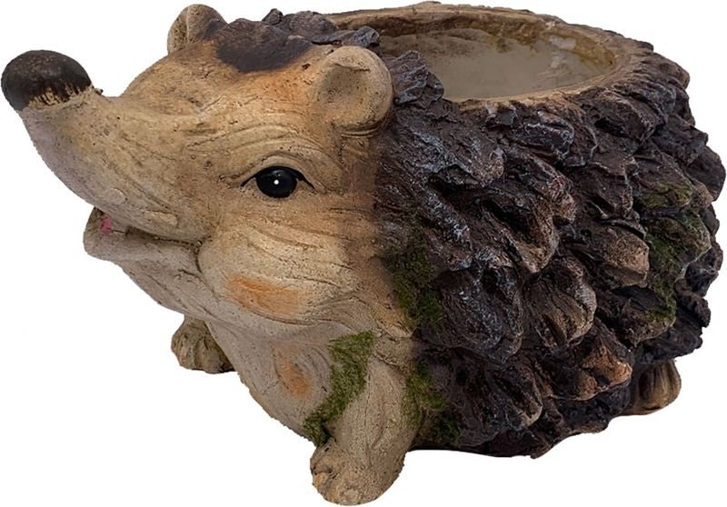 Esschert Design Mgo Faux Wood Hedgehog Planter