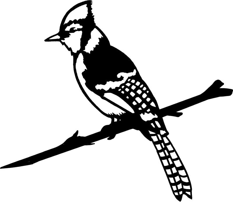 Esschert Design Metal Blue Jay Tree Pinch Stake