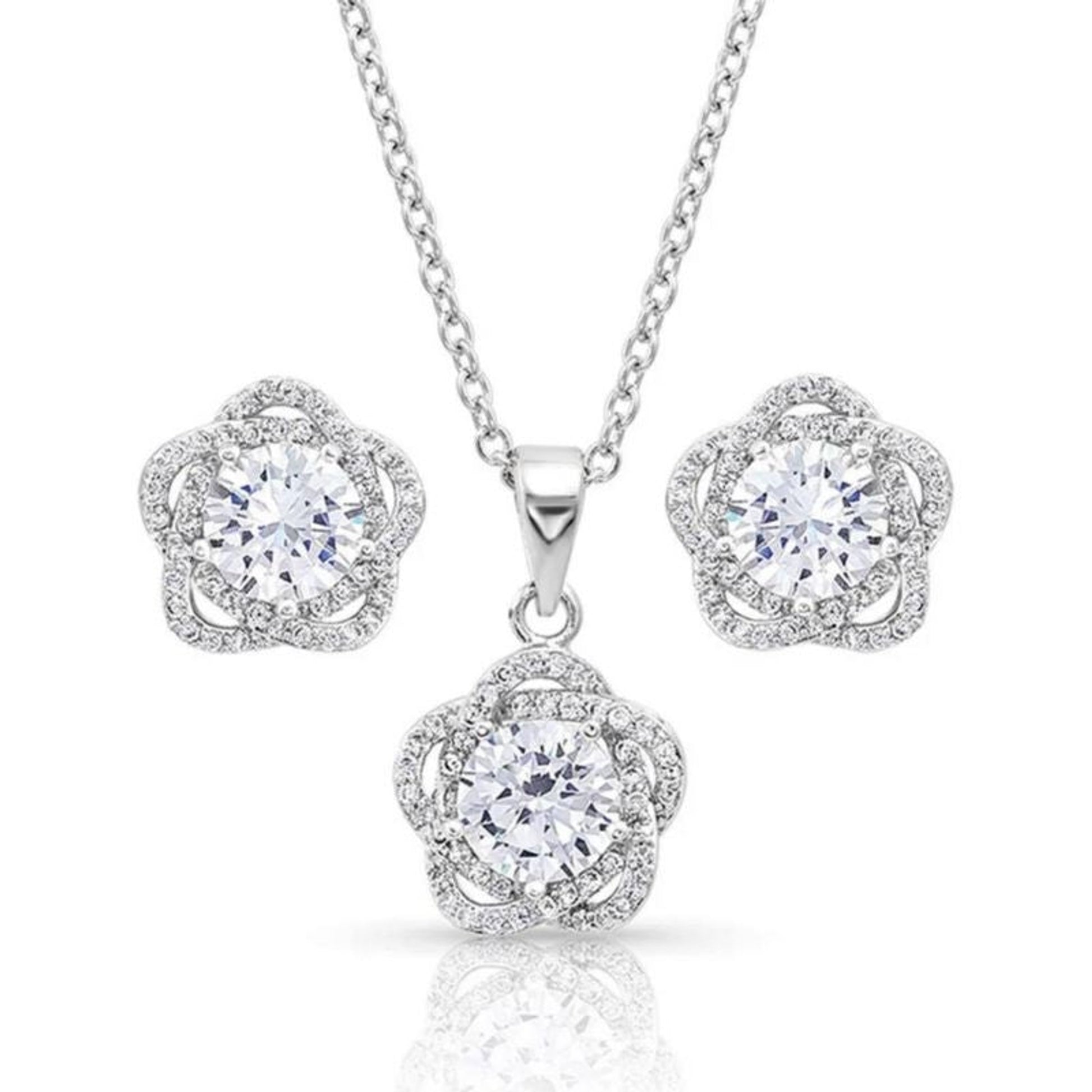 Montana Silversmiths Starlight Flower Jewelry Set