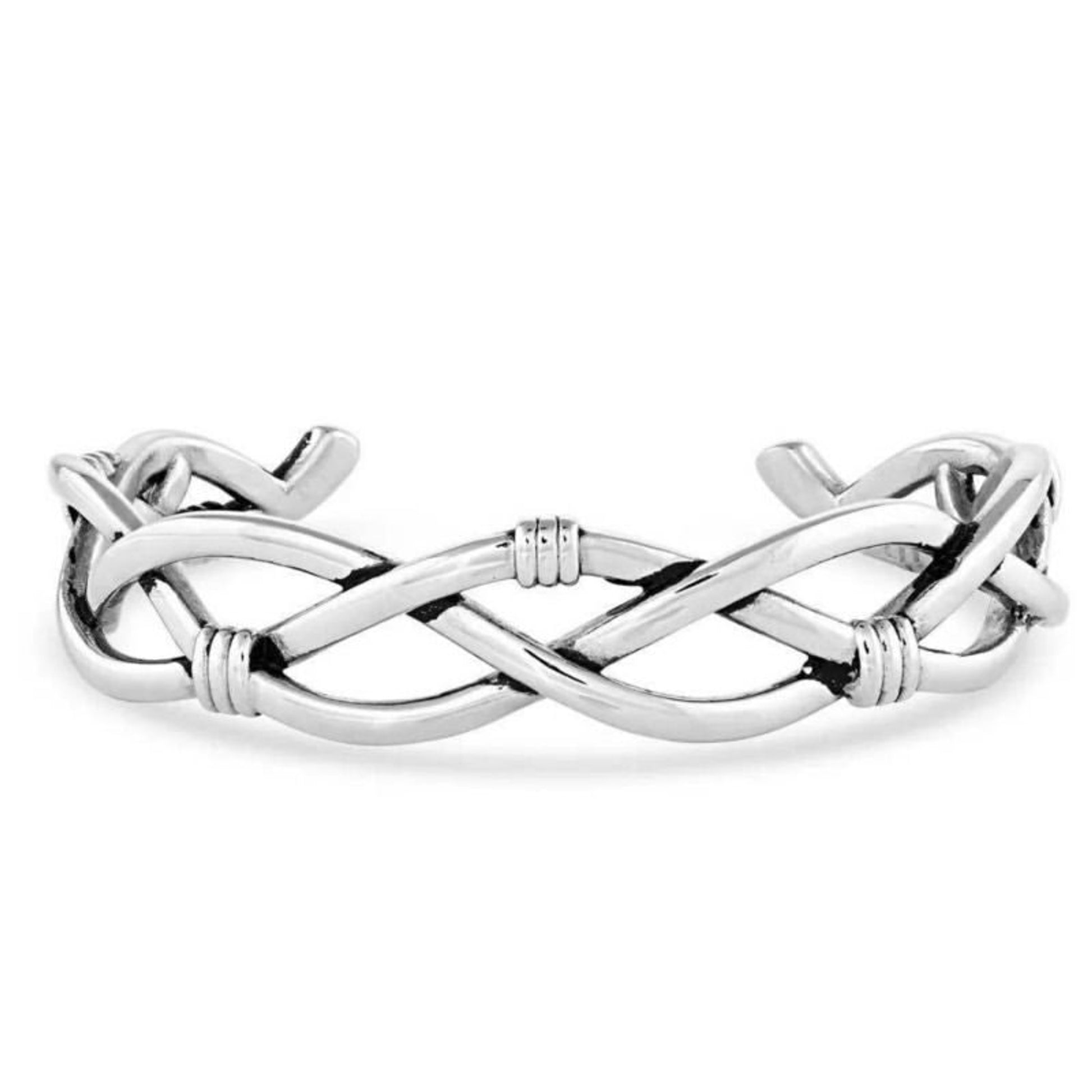 Montana Silversmiths Woven Crown Silver Bracelet