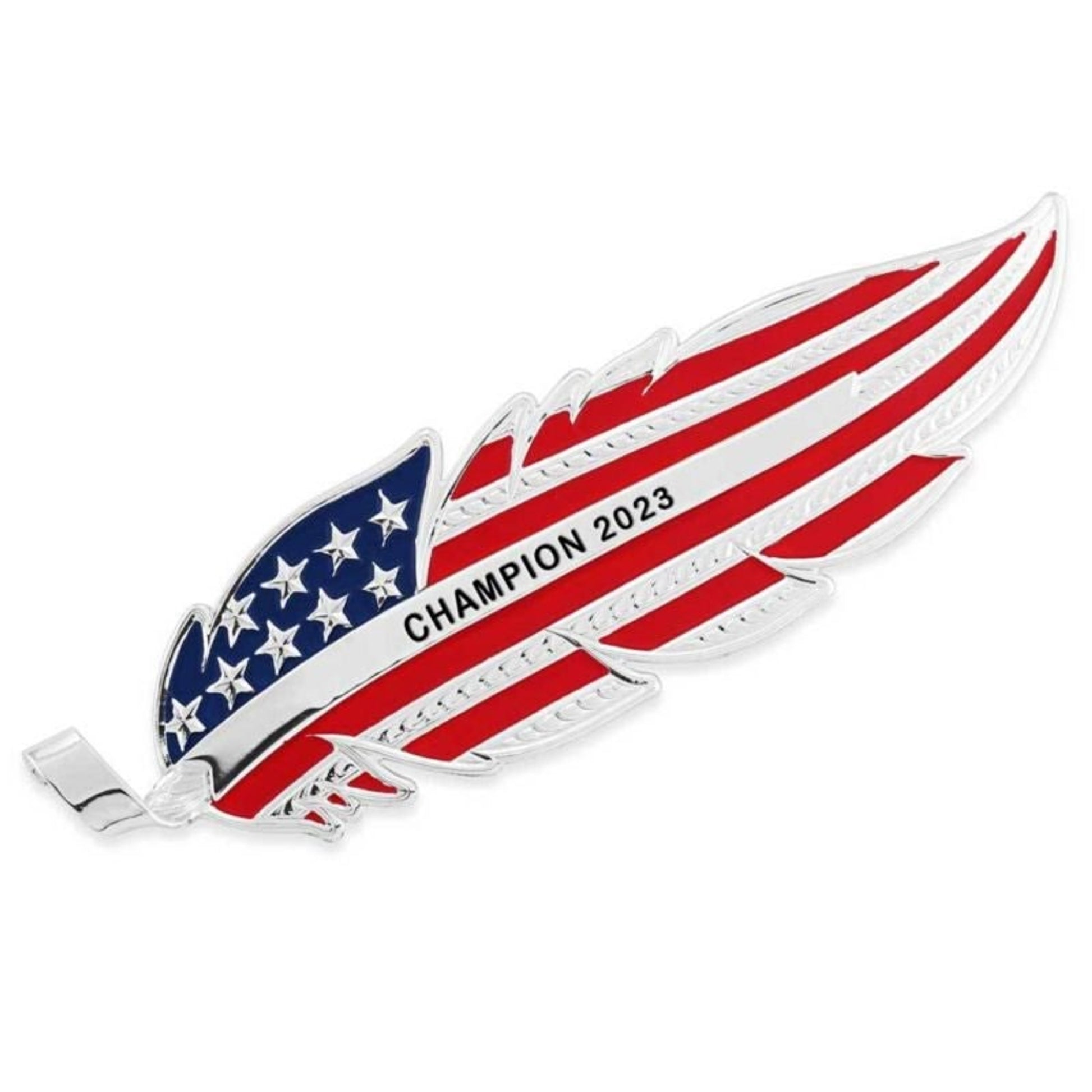 Montana Silversmiths Usa Flag Custom Hat Feather