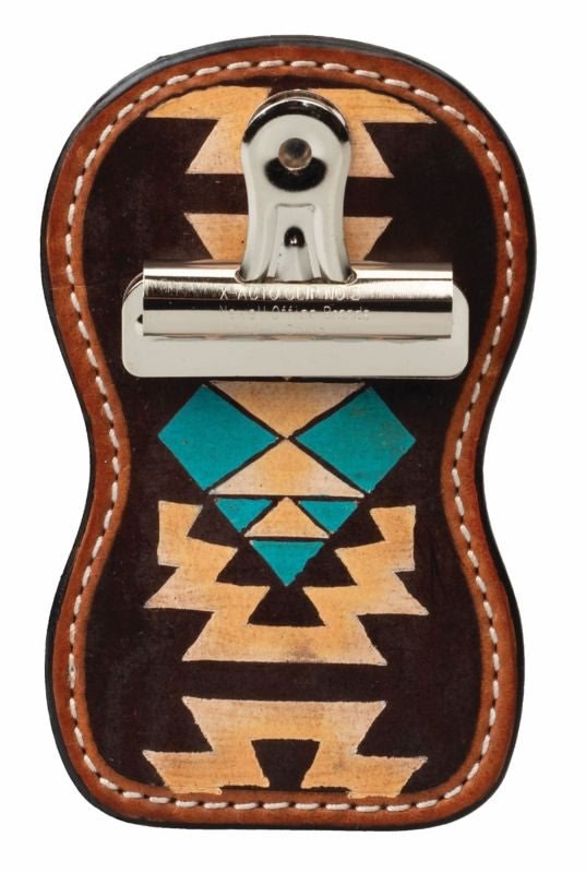 Show Number Holder Turq Aztec– StateLineTack