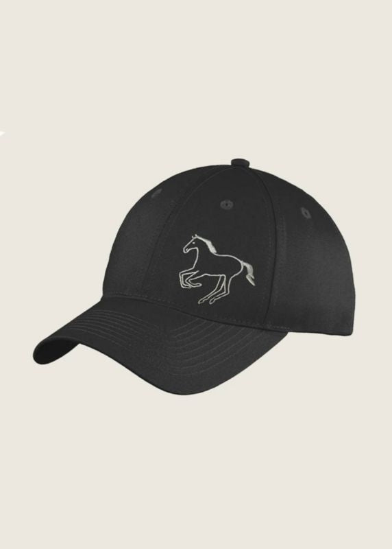 Eql By Kerrits Running Horse Cap Black One Size