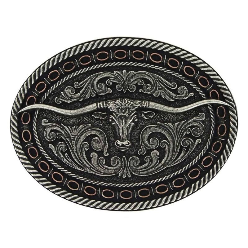 Montana Silversmiths Longhorn Attitude Buckle