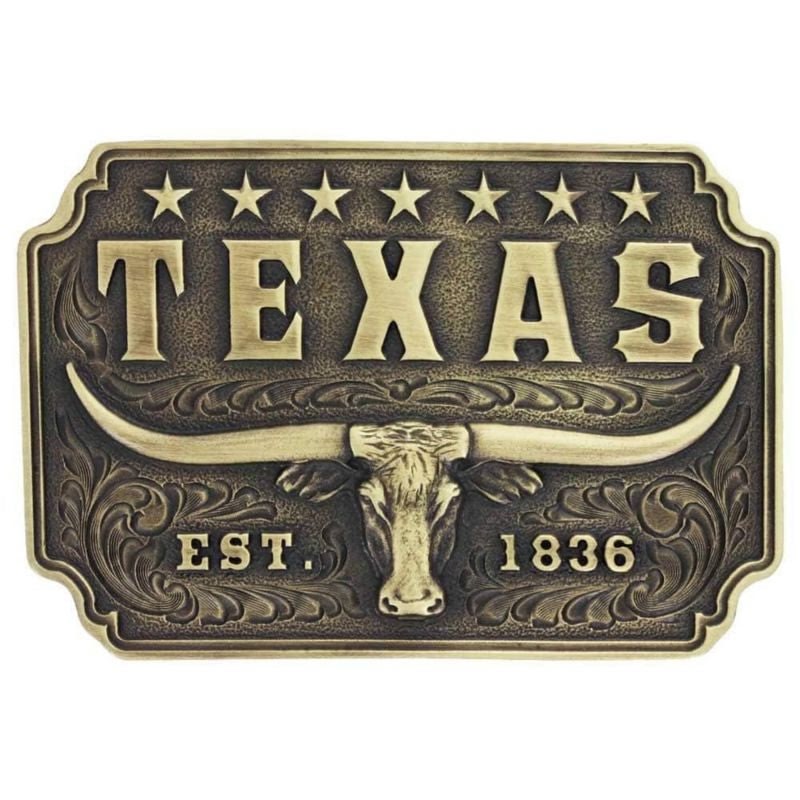 Montana Silversmiths Texas Longhorn Buckle