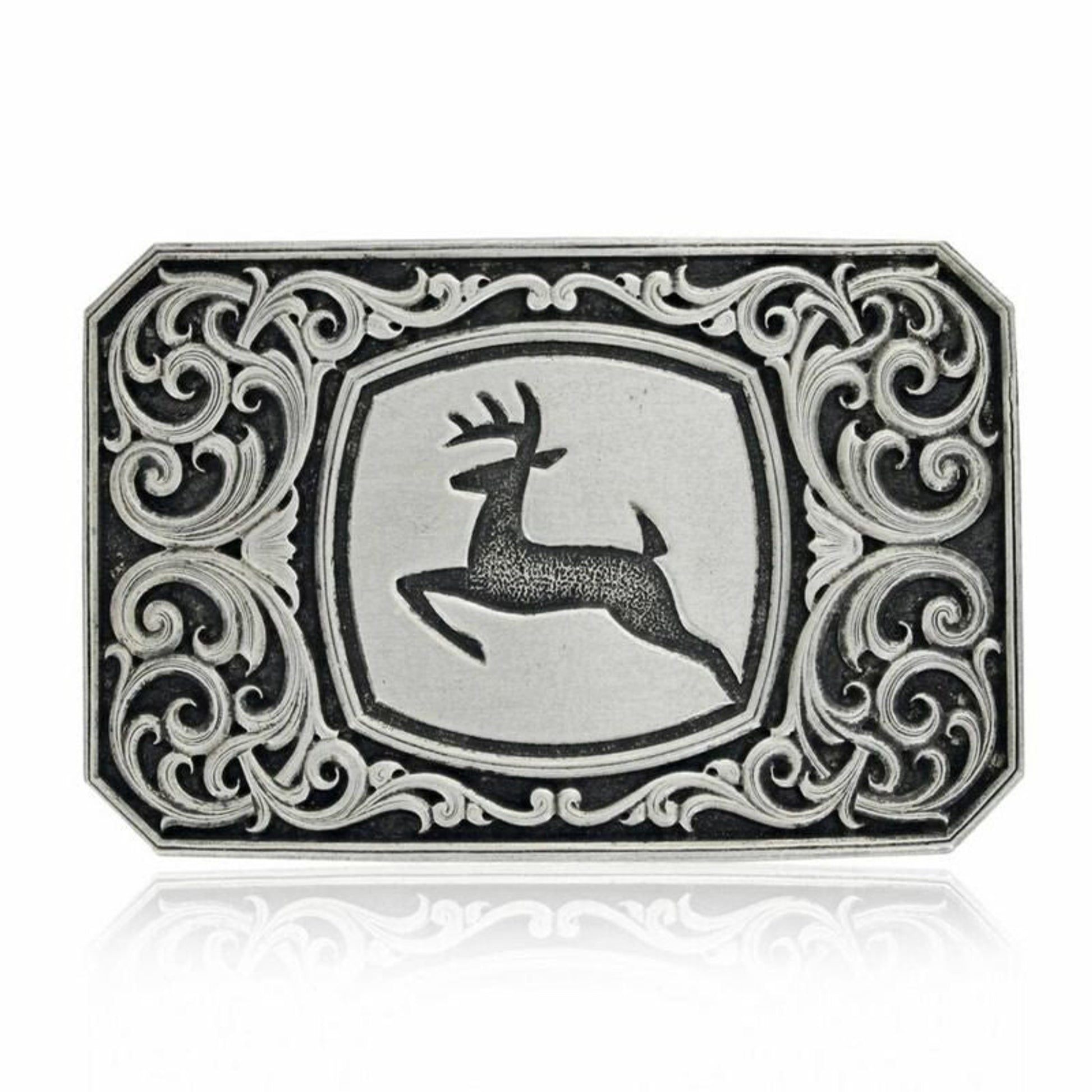 Montana Silversmiths John Deere Filigree Buckle
