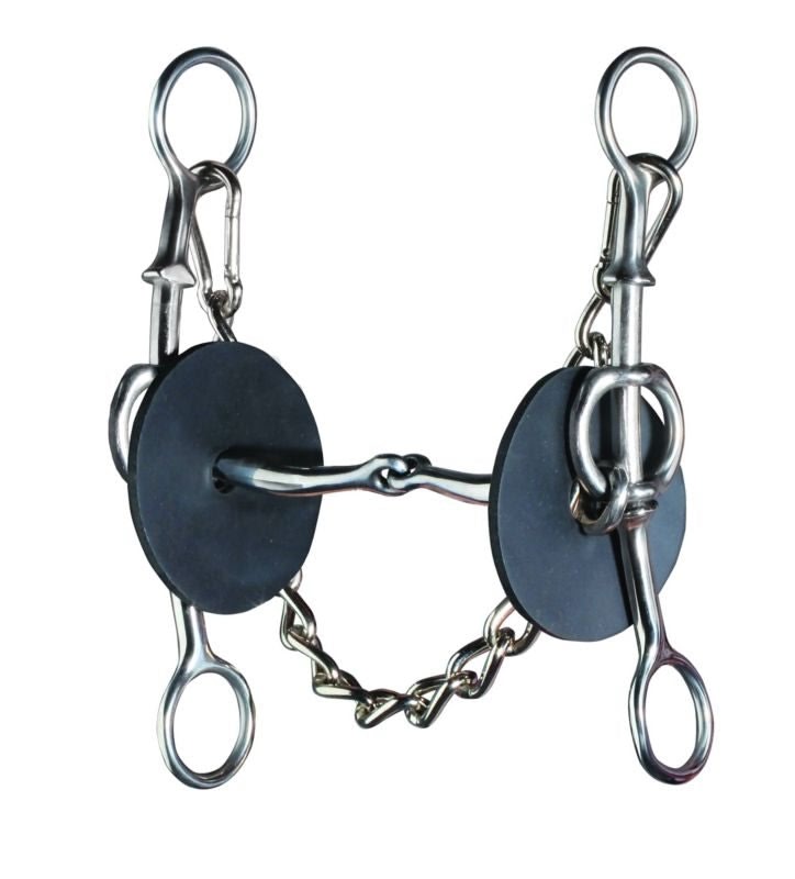 Pros Choice Elevation Gag Snaffle Bit Silver