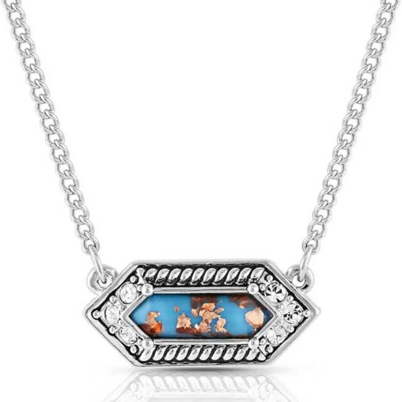 Montana Silversmiths Miners Cobalt Turq Necklace