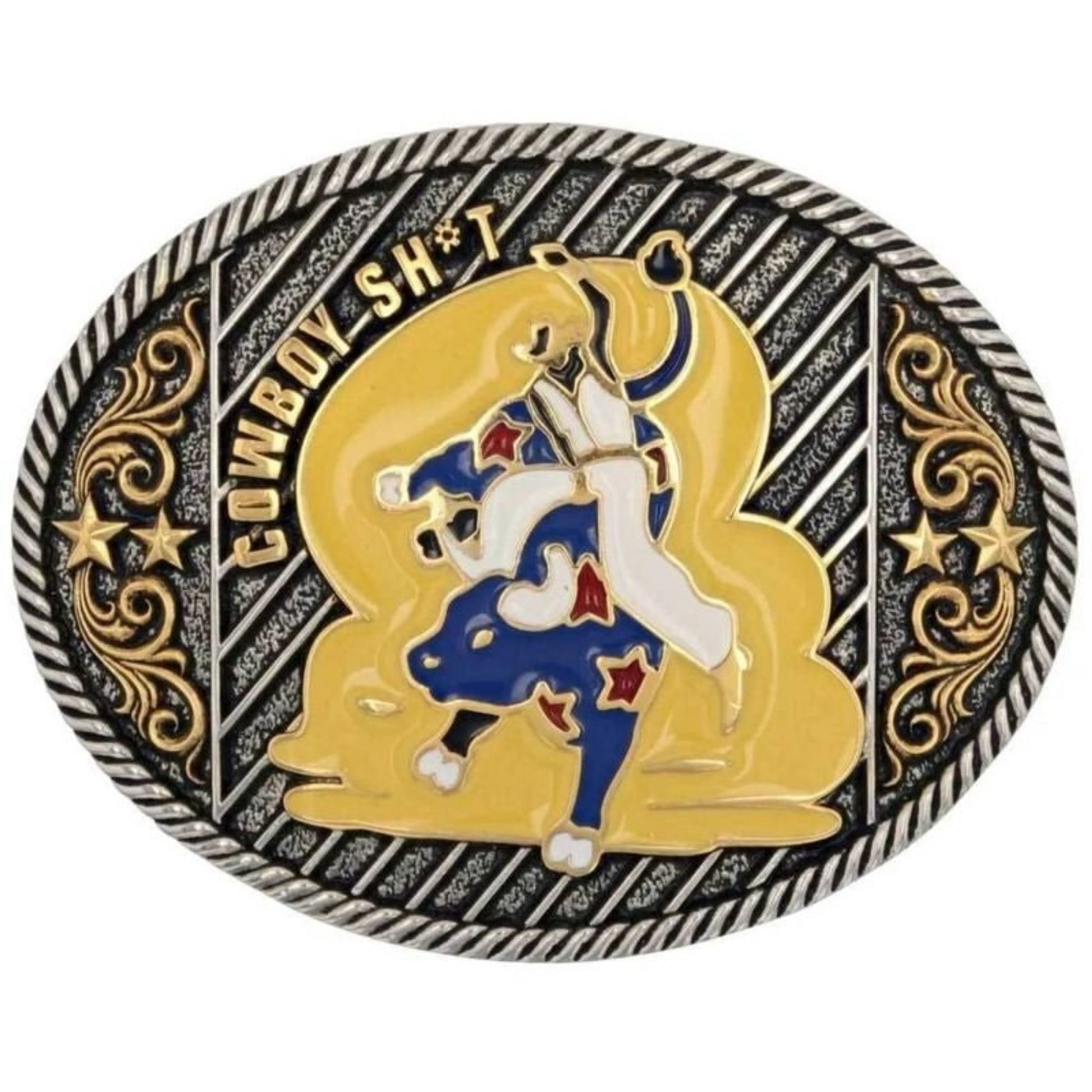 Montana Silversmiths Cowboy Sh*T Bullrider Buckle