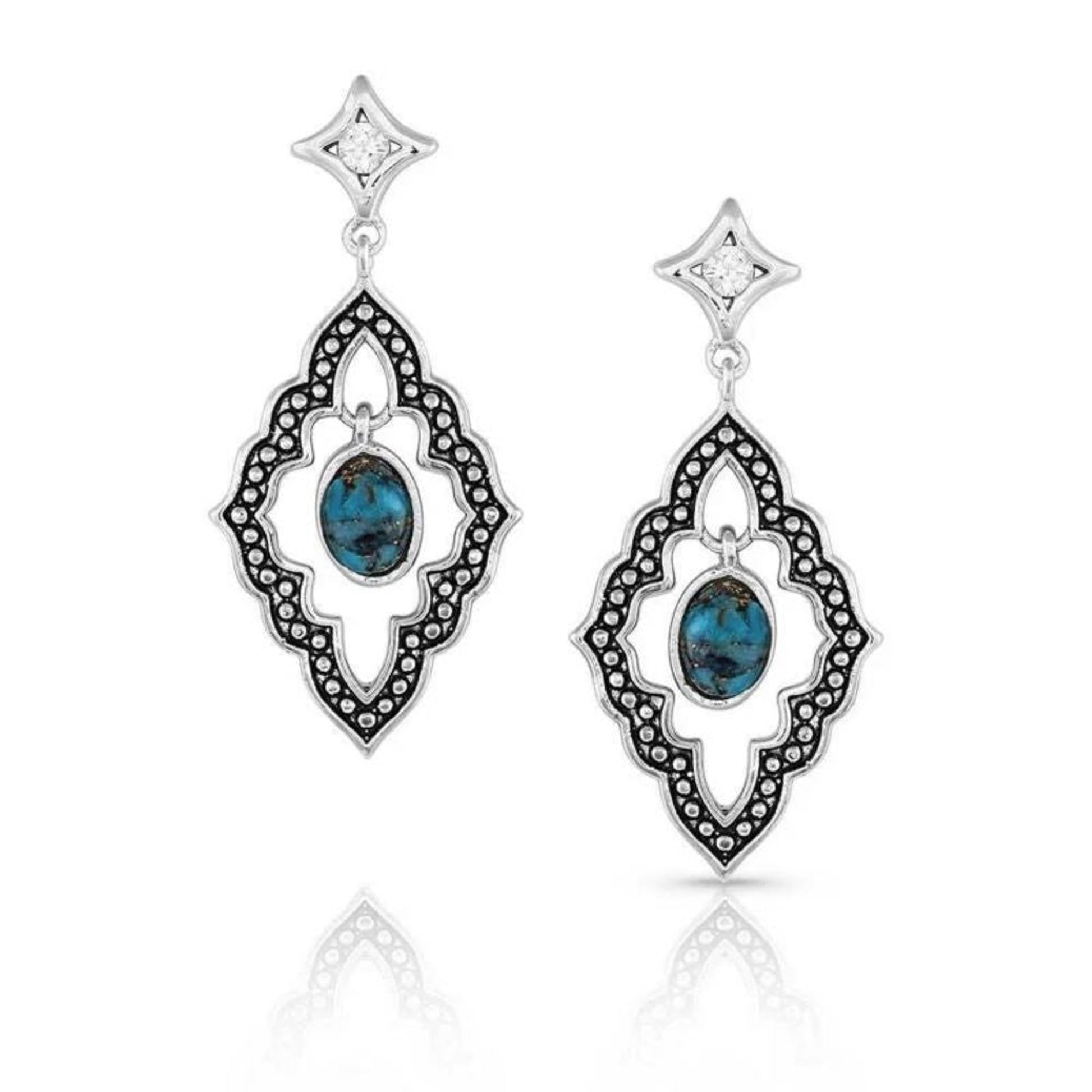 Montana Silversmiths Upon A Star Turq Earrings