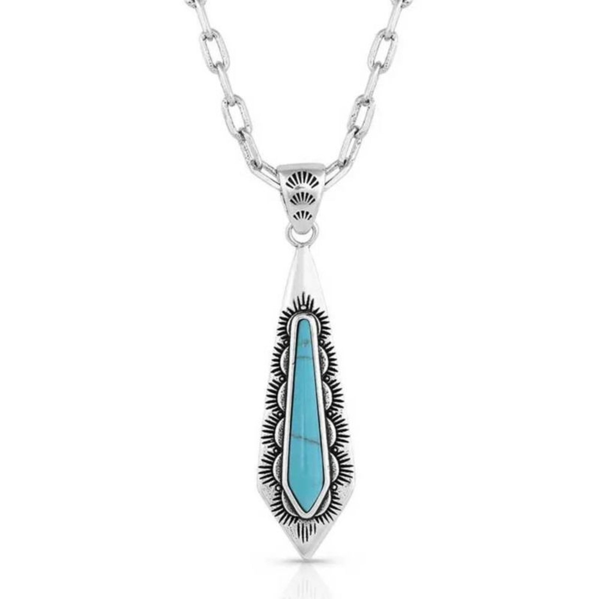 Montana Silversmiths SW Turq Stream Necklace