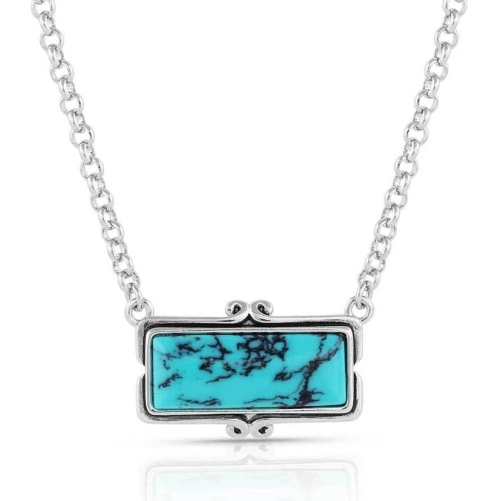 Montana Silversmiths Looking Glass Turq Necklace