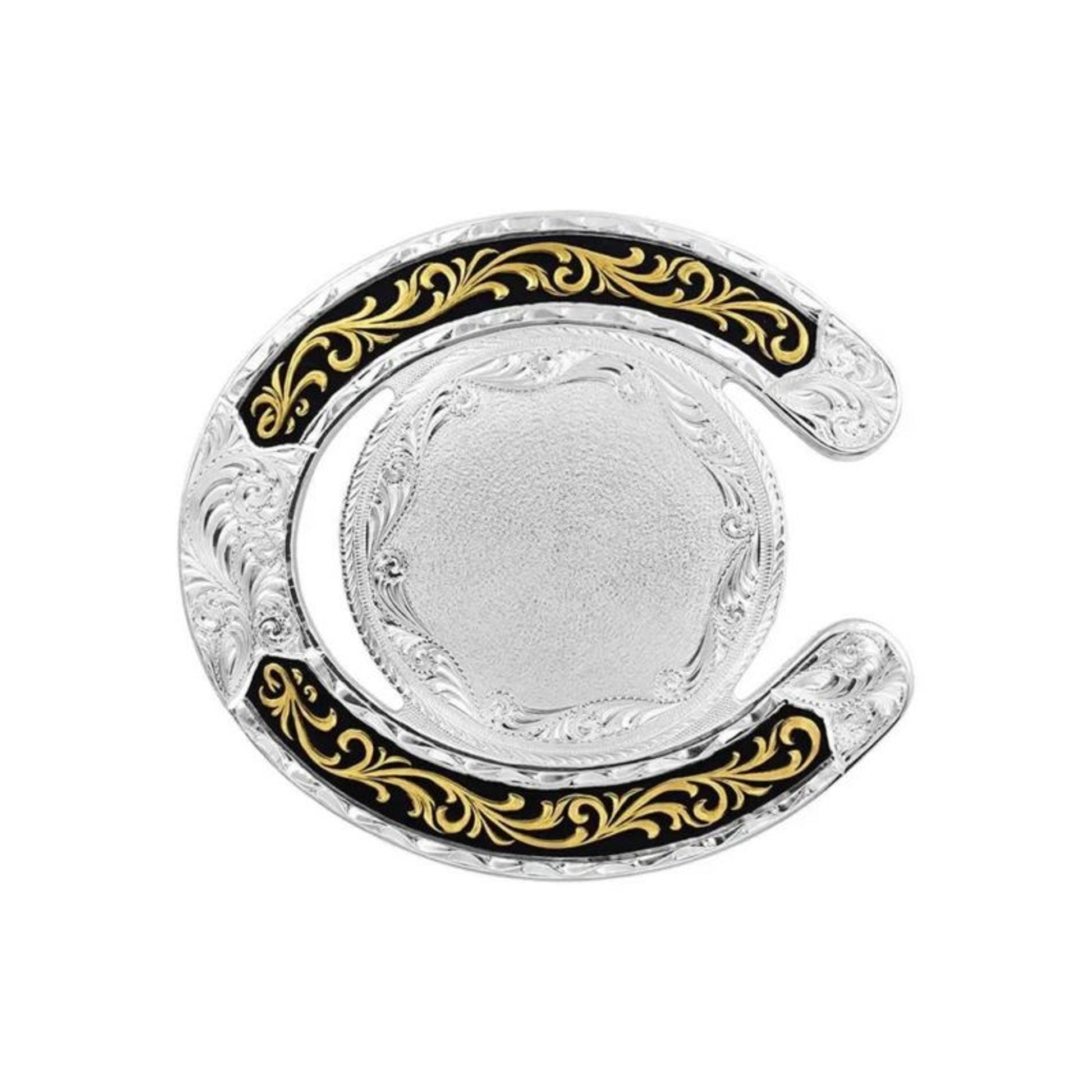Montana Silversmiths Horseshoe Custom Buckle
