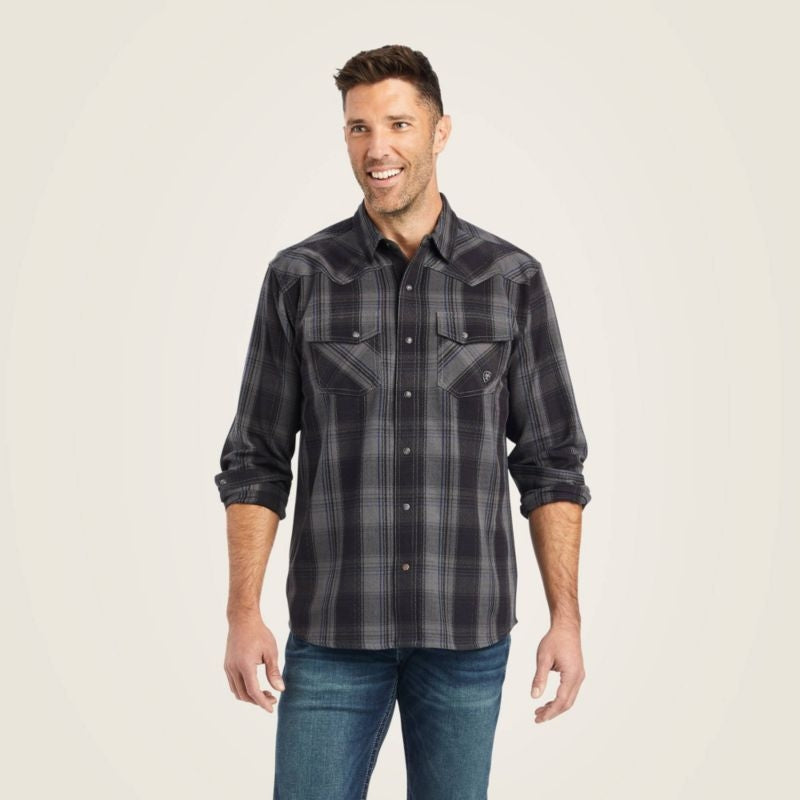 Ariat Mens Herrold Retro Fit Shirt Black Xxx Large