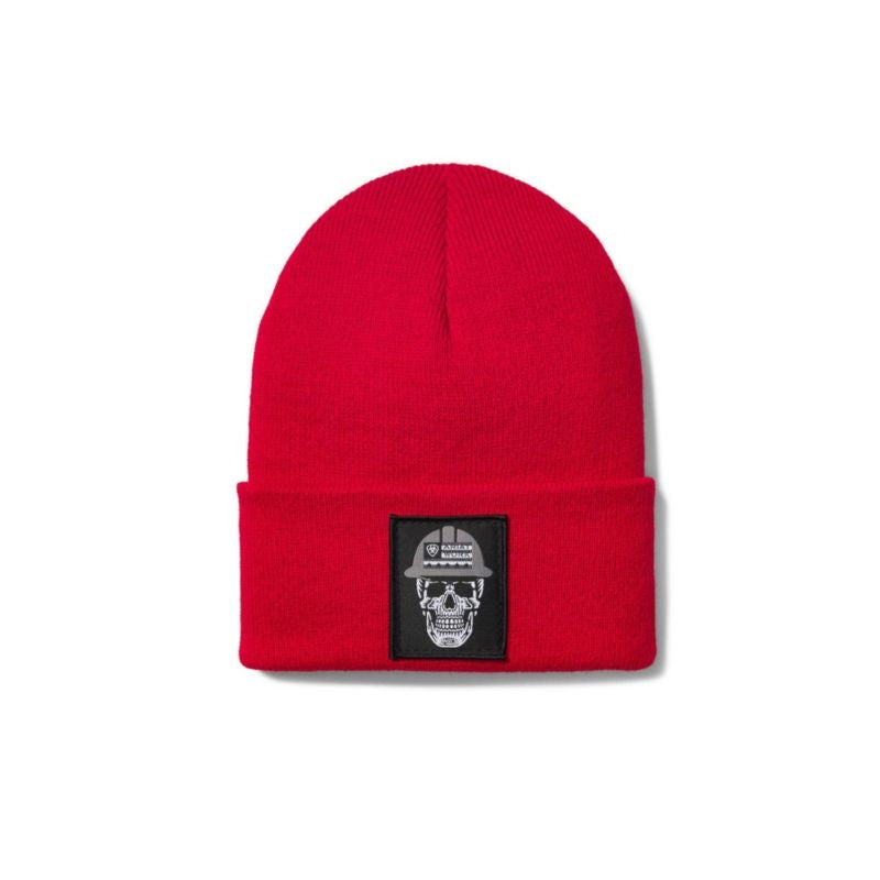 Ariat Mens Rebar Roughneck Watch Cap Dark Red