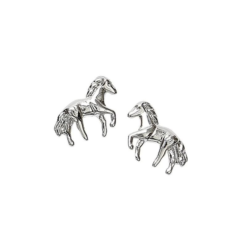 Awst Intftl Silver Mini Horse Earrings 1/4Inh