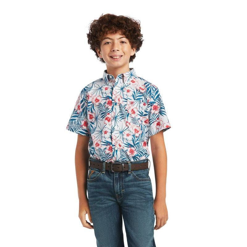 Ariat Kids Fateh Classic Fit Shirt White Small