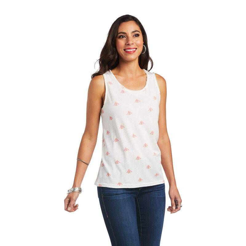 Ariat Ladies Bulb Babe Tank Top Cloud Dancer M