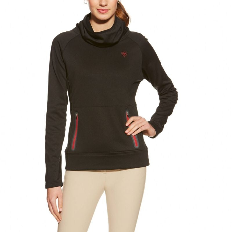 Ariat Ladies Conquest Cowlneck Black Black XXL