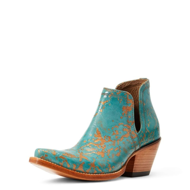Ariat Ladies Dixon Western Boots Turq Patina 6.5B