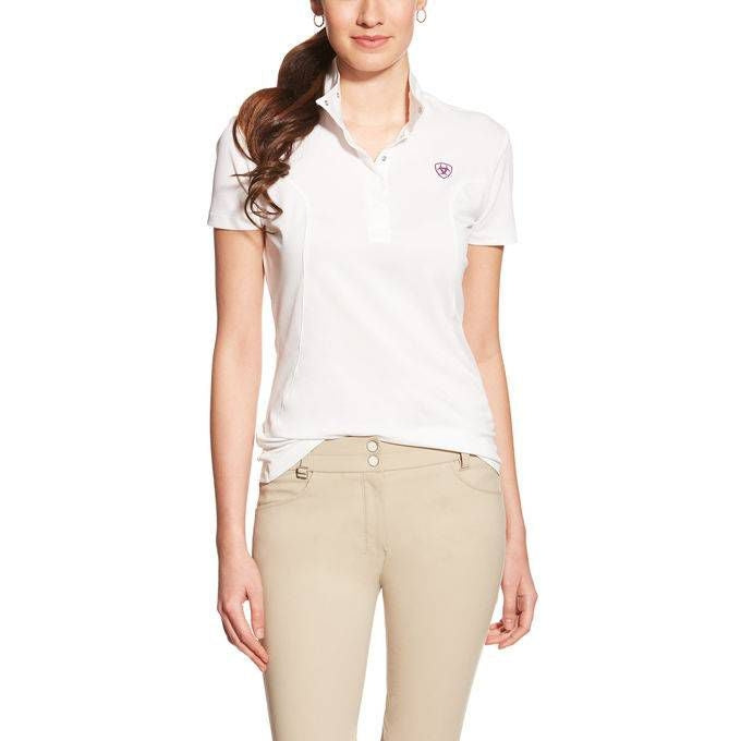 Ariat Ladies Fei Aptos Show Top White X Large